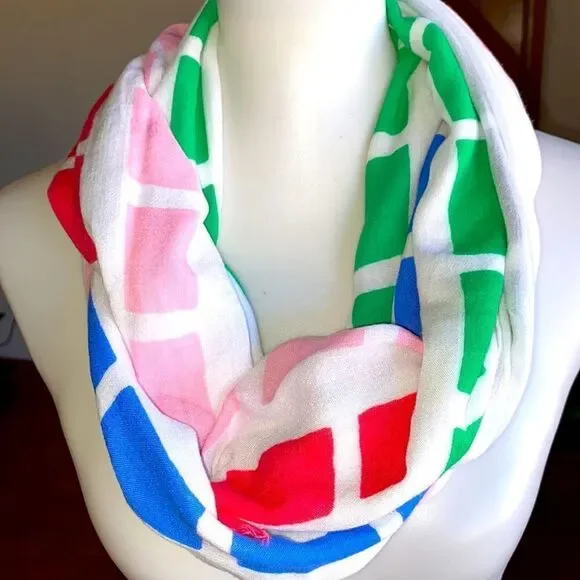 New Multicolored Gauze Scarf-Wrap - Picture 1 of 3